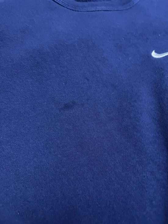 Nike Navy Track Joggers with White Swoosh with sweatshirt - Picture 6 of 10